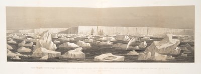Parte da Barreira Polar Sul a 180 pés acima do nível do mar de English School