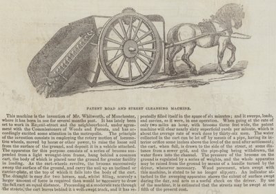 Máquina de limpeza de estradas e ruas com patente (gravação) de English School