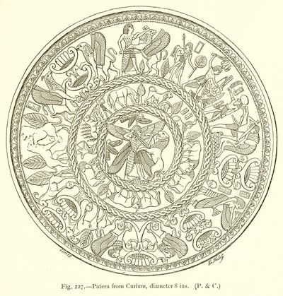 Patera de Curium, Diameter 8 ins de English School