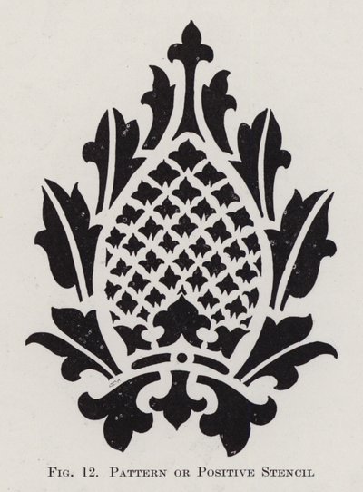 Padrão ou Stencil Positivo (litho) de English School