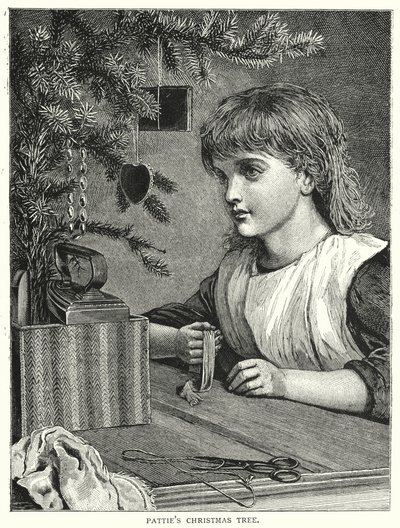 Árvore de Natal da Pattie (gravura) de English School