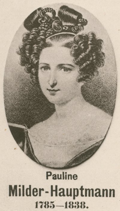 Pauline Milder-Hauptmann (gravura) de English School