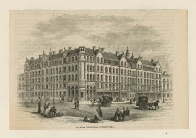 Edifícios Peabody em Spitalfields de English School