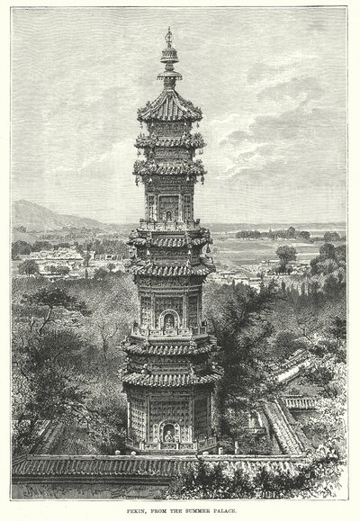 Pekin, do Palácio de verão (gravura) de English School