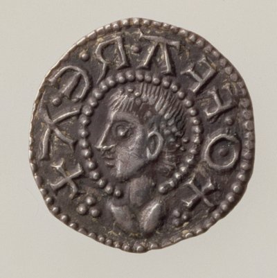 Penny of Offa, rei da Mércia, 757-96 (anverso) (prata) (para reverso ver 168072) de English School