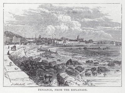 Penzance, da Esplanada (gravura) de English School
