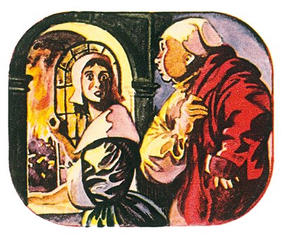 Pepys e a sua criada a observar o grande incêndio de Londres às 3h00 da manhã de English School