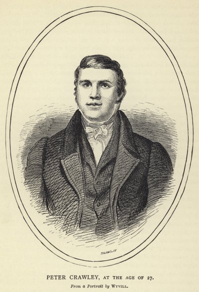Peter Crawley, na idade de 27, de um retrato por Wyvill de English School