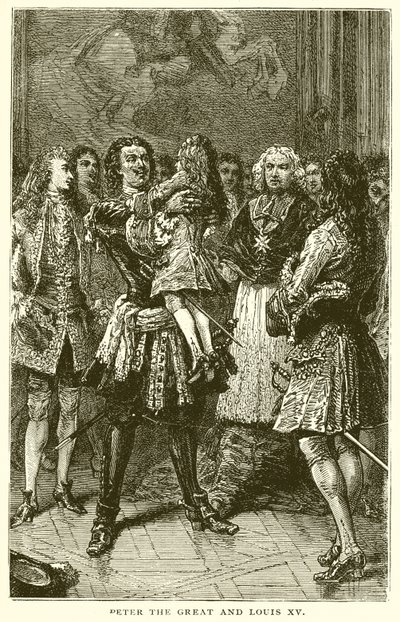 Pedro, o Grande e Luís XV de English School