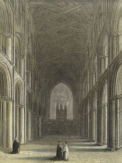 Catedral de Peterborough, a nave de English School