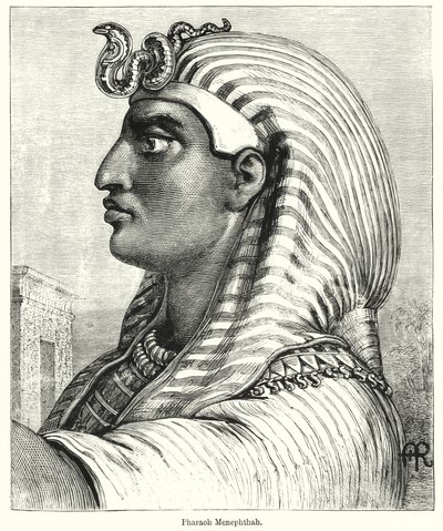 Faraó Menephthah (gravura) de English School