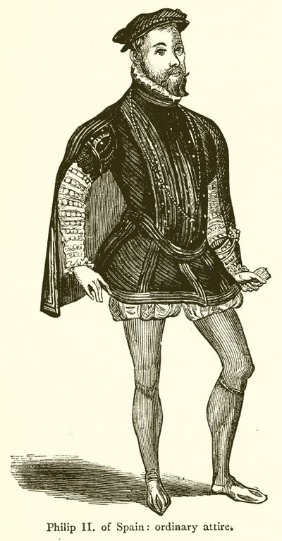 Filipe II de Espanha: traje normal de English School