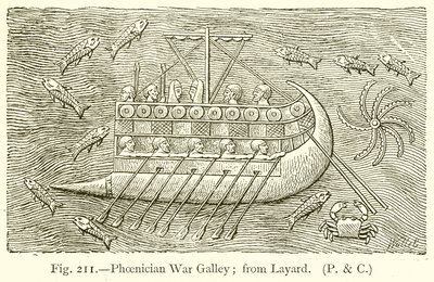 Galera de Guerra Fenícia; de Layard de English School