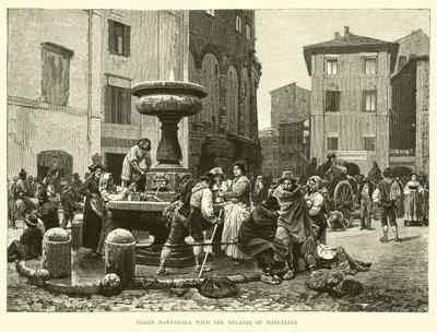 Piazza Montanara, com o Teatro de Marcelo de English School