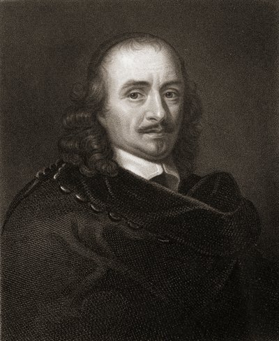 Pierre Corneille (1606-84) da Gallery of Portraits, publicado em 1833 de English School