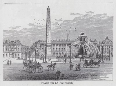 Place De La Concorde (gravura) de English School