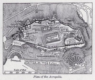 Plano da Acrópole (Litho) de English School