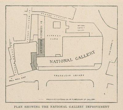 Plano mostrando a melhoria da Galeria Nacional de English School