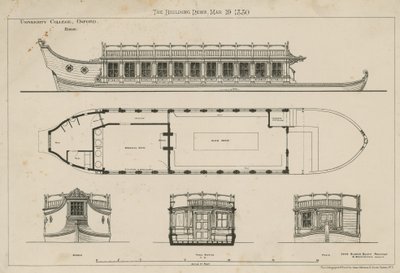 Planos da Barge da University College de English School