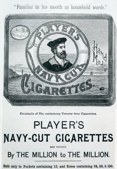 Jogadores Marinha Cut Cigarettes, 20th Century de English School
