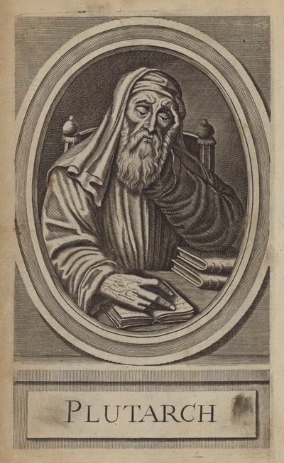 Plutarco, historiador e escritor grego (gravura) de English School