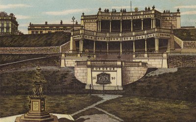 Plymouth: The Colonnade on the Hoe (lito colorido) de English School