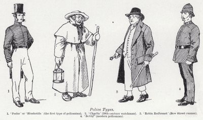 Tipos de polícia (litho) de English School