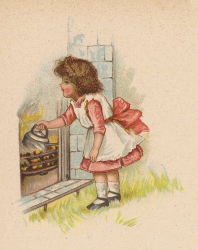 Polly Put The Kettle On (chromolitho) de English School