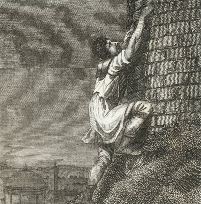 Pôncio Comminius subindo à Cidadela (gravura) de English School