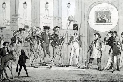 Pobres Froze Out Gardners, 1820 de English School