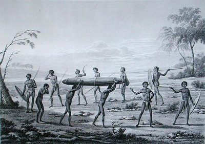 Port Jackson, New Holland: Cerimónia do Enterro Aborígene, de 