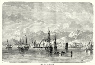 Porto de Espanha. Trinidad (gravura) de English School