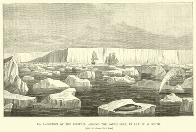 Porção da parede de gelo ao redor do Pólo Sul, em Latitude 78 ° 15 Sul de English School