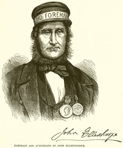 Retrato e autógrafo de John Ellerthorpe de English School