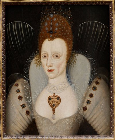 "Retrato da Rainha Elizabeth I (1533-1603) Pintura anónima cerca de 1600 Colecção privada de English School