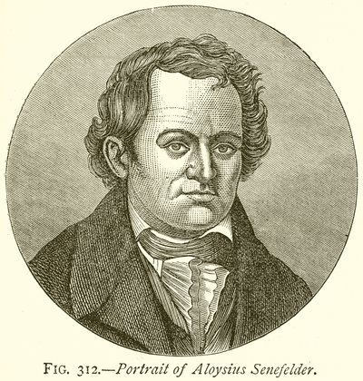 Retrato de Aloysius Senefelder de English School