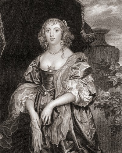 Retrato de Anne Carre, Condessa de Bedford (1620-84), de Lodges British Portraits, 1823 de English School
