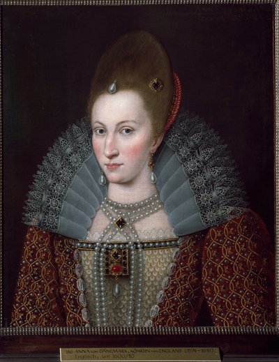 Retrato de Ana da Dinamarca (Pintura de English School
