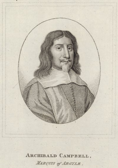 Retrato de archibald campbell de English School