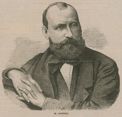 Retrato de Charles-François Gounod de English School