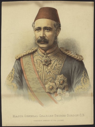 Retrato de Charles George Gordon de English School