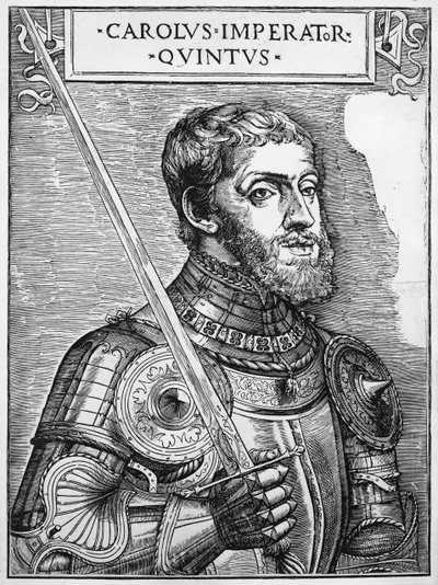 Retrato de Carlos V (1500-58), Sacro Imperador Romano-Germânico de English School