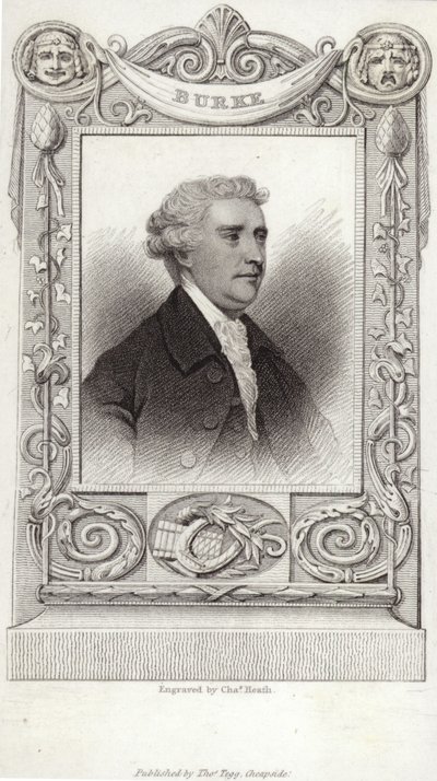 Retrato de Edmund Burke de English School