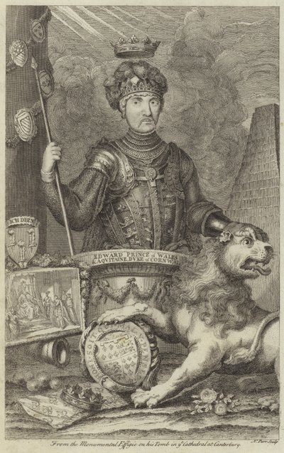 Retrato, de, edward, príncipe, de, gales de English School