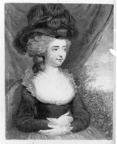Retrato do bar de Fanny Burney (Madame d&39;Arblay) (1752-1840). por Henry Colburn, Londres, 1842 de English School