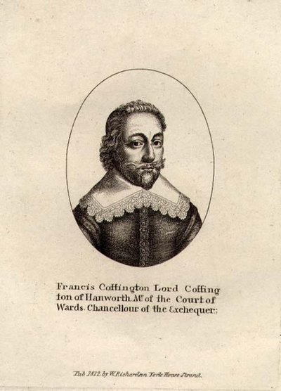 Retrato de Francis Cottington, Barão Cottington (c.1578-1652) pub. 1812 (gravura) de English School