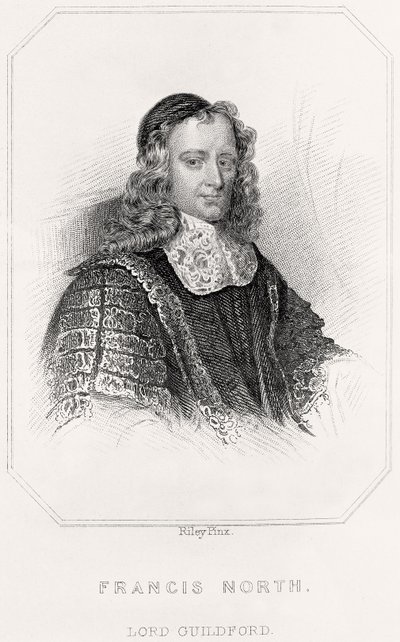 Retrato de Francis North, Lord Guildford, 1835 de English School