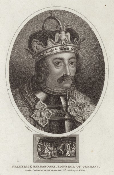 Retrato de Frederico Barbarossa de English School
