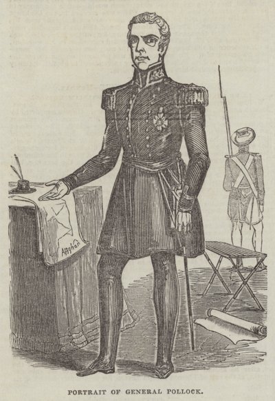 Retrato do General Pollock (gravura) de English School