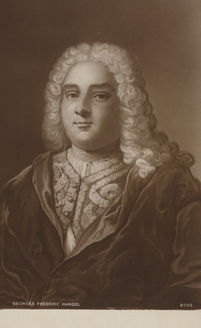 Retrato de George Friedrich Handel de English School
